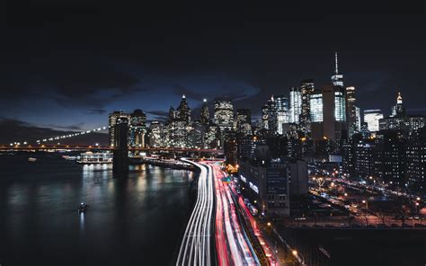 Manhattan New York City Night Cityscape 4k 8k Wallpapers Wallpapers Hd