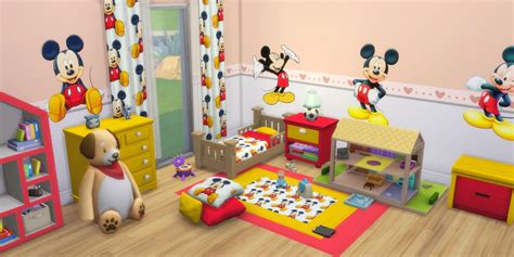 I Create Bedroom Sets For The Sims 4 — Mickey And Minnie Mouse Bedroom