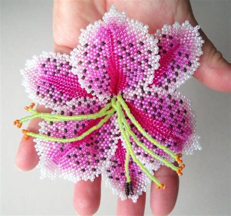 Seed Bead Flower Patterns Free Web Instant Download Beading Pattern 2