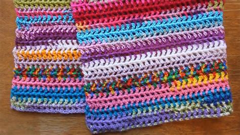 Easy Afghan Scarf Made With Leftover Yarn How To Crochet A Scrap