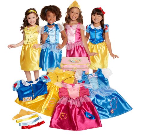 Disney Princess Dress Up Trunk Deluxe 21 Piece Officially Licensed
