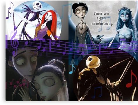 "corpse bride, jack, nightmare before christmas" Canvas Prints by
