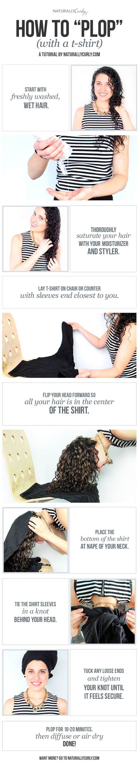 how to plop your hair for magical curls