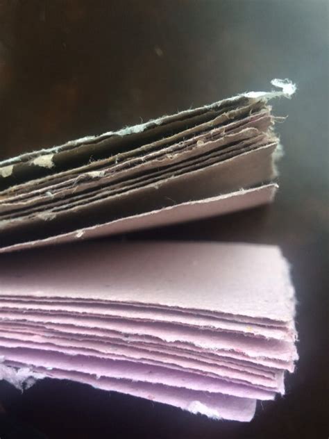 5 Sheets 85x11 Inch Muted Pinks Batch Handmade Paper Eco Friendly
