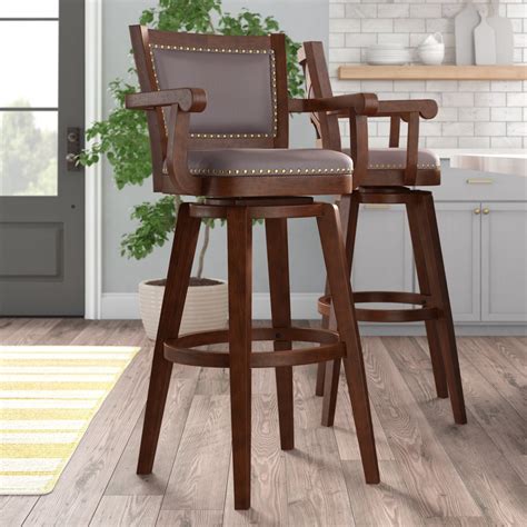Bar Stools With Arms And Backs That Swivel Online Deals Save 70