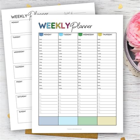 Free Printable Weekly Planner Templates To Help You Schedule Your Life Sexiz Pix