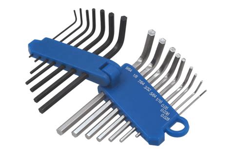 Laser Tools 4196 Miniature Metric And Imperial Hex Key Set 16pc