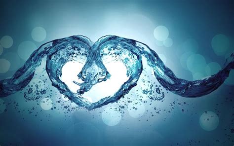 Hd Water Heart Shaped Wallpaper 1 680×1 050 Pixels Water Art