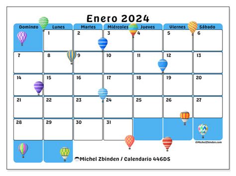Calendario Enero 2024 446 Michel Zbinden Es