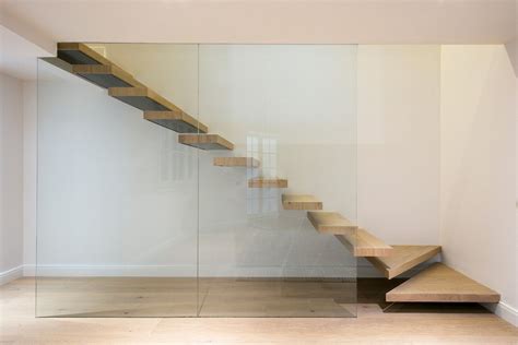 Elegant Space Saving And Custom Built Floating Staircase In One Of Our