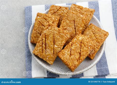 Tempeh Tempe Goreng Or Fried Tempeh Is Indonesia Traditional Food