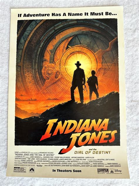 Indiana Jones And The Dial Of Destiny X Original Promo Movie Poster Mint Thefoodshop Vn