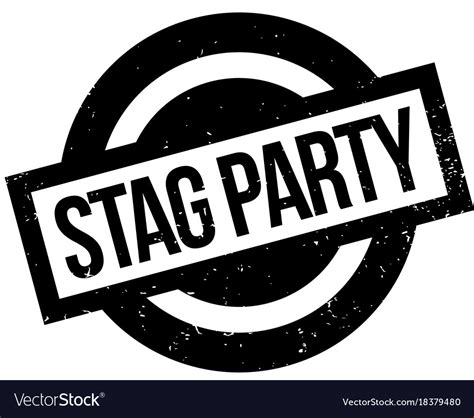 Stag Party Rubber Stamp Royalty Free Vector Image