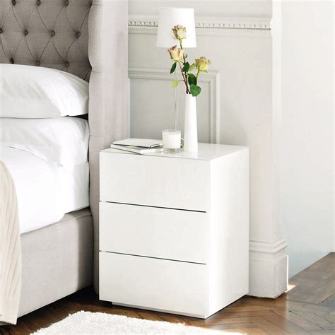 Carlton Glass Bedside Table Bedroom Furniture The White Company