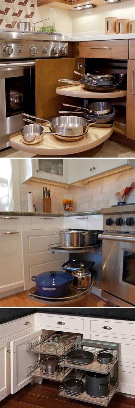 Several people might think that side corner is better while letting the corner side of the kitchen countertop empty. Fabulous Hacks to Utilize The Space of Corner Kitchen ...