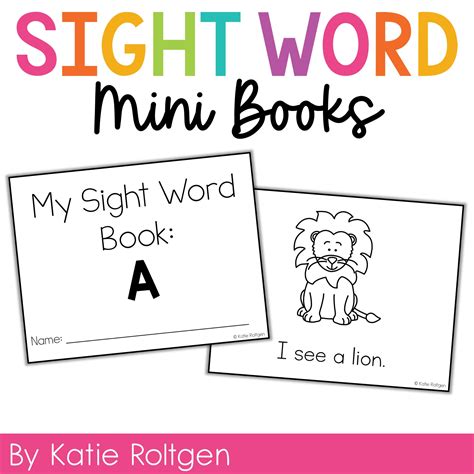 Mini Pre Reader Sight Word Book Printables Sight Word