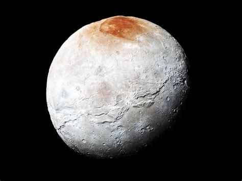 How Pluto S Moon Charon Got Its Dusty Red Cap Nasa New Horizons Pluto Astronomy Pictures