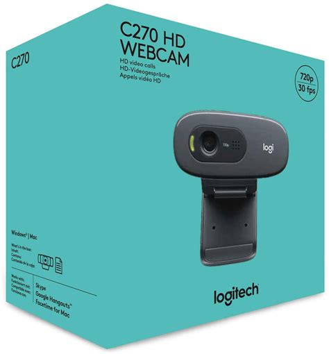 New Logitech C270 Webcam Hd 3mp 1280 X 720 Pixels Usb 20 Black Max Mart