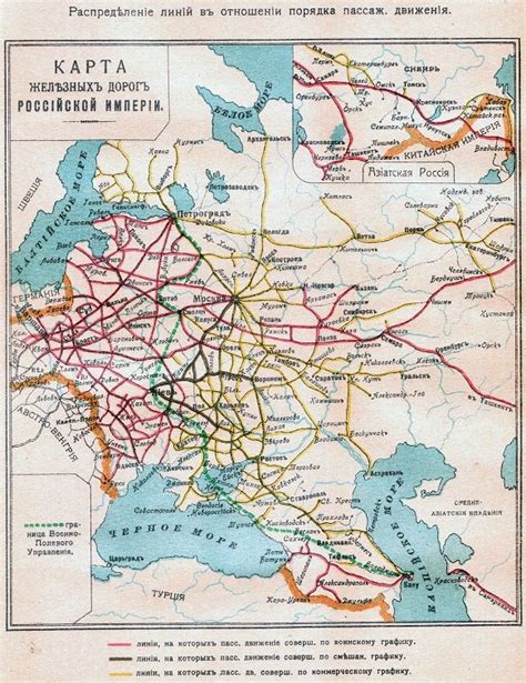 Russian Railway Map During The First World War Map Rail Russia