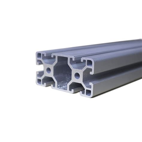 Perfil Aluminio Estructural T Slot 40x80 Plateado Cimech 3d