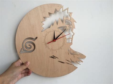 Naruto Wooden Wall Clock Everestfullprint