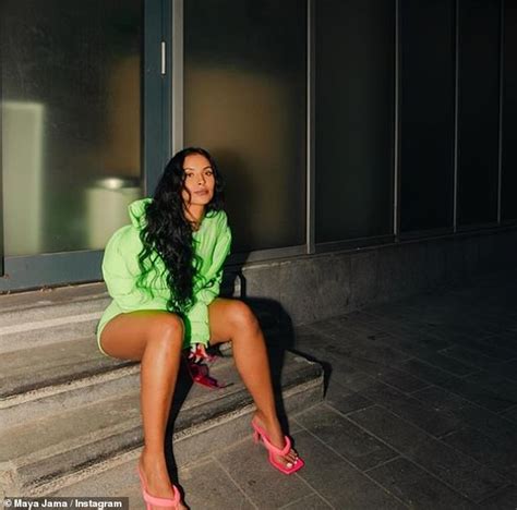 He was spotted dropping comments and likes on the british tv star maya jama's instagram account. Maya Jama Showcases Famous Curves In Lime Green Cycling ...