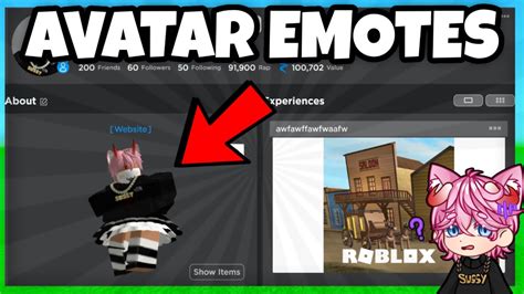 How To Set Avatar Emotes On Your Profile Roblox Youtube