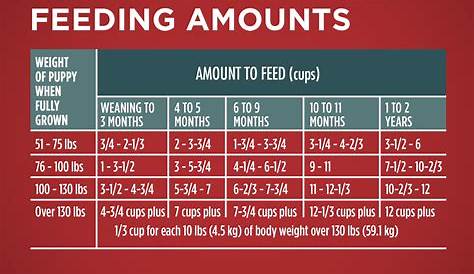 Purina Puppy Food Feeding Chart - Puppy And Pets