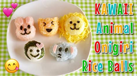 Kawaii Animal Onigiri Rice Balls Recipe Ochikeron Create Eat Happy