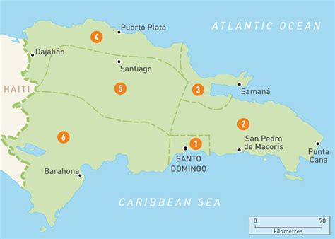 Map Of The Dominican Republic Dominican Republic Regions Rough