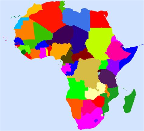 Blank Political Map Of Africa
