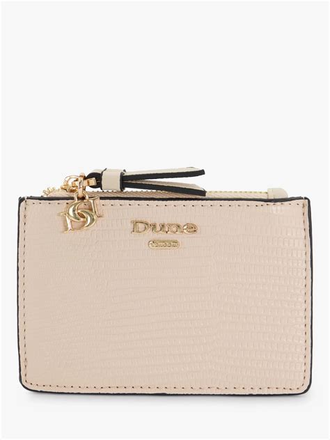 Dune Knoxville Structured Charm Detail Cardholder Nude