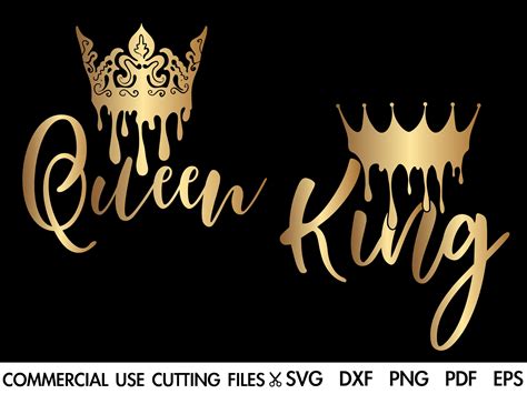 King And Queen Svg King Svg Queen Svg Clipart Cricut Etsy Images And