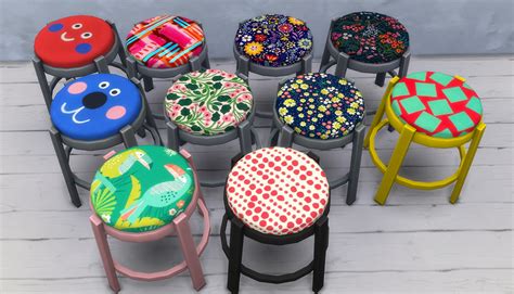 My Sims 4 Blog Stool Recolors By Budgie2budgie