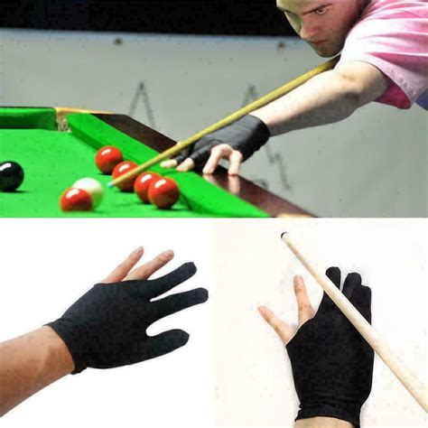 Buy Snooker Pool Billiard Glove Cue Shooter Spandex 3 Finger Glove Left