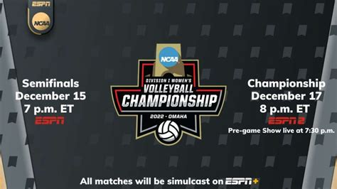 How To Watch The 2022 Ncaa Division I Womens Volleyball Semifinals Championship Live For Free