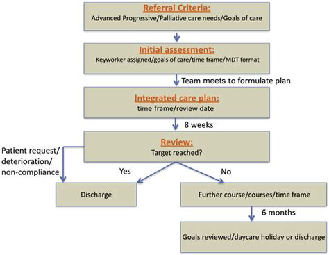 Flowchart Showing Specialist Palliative Care Day Care