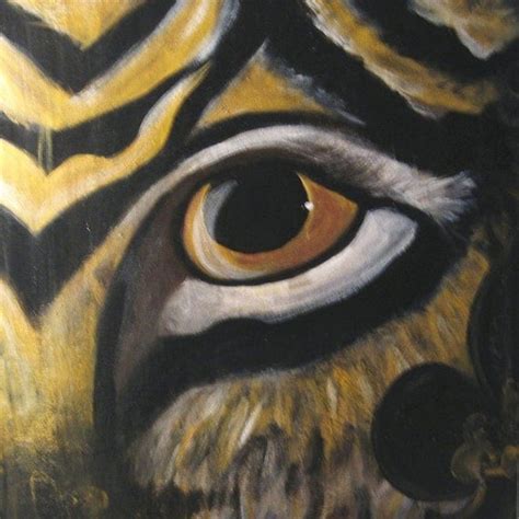 Items Similar To Lsu Tiger Painting Tiger Eye Gold Black Animal Lsu