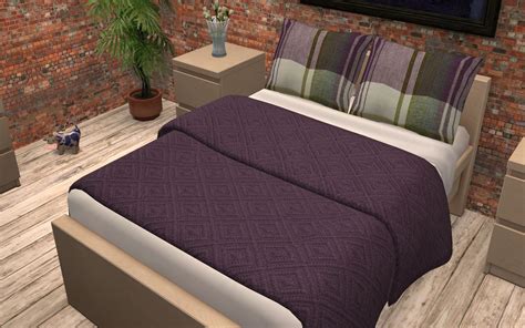 Mod The Sims Mad For Plaid Jonesi Bed Blanket Recolors