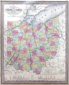 Map Of Ohio By Thomas Cowperthwait And Co 1850