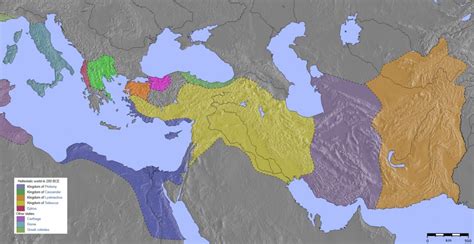 Maps Of The Ancient World Hellenisticmap 200 Bc Hellenistic World