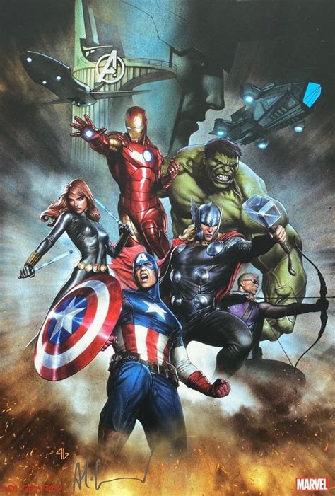 Mcu Avengers Print By Adi Granov