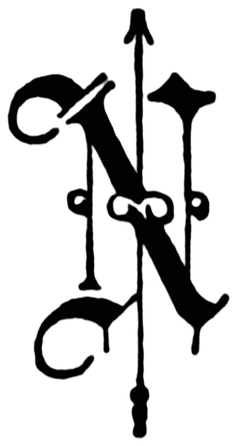 N Old English Fancy Text Clipart Etc