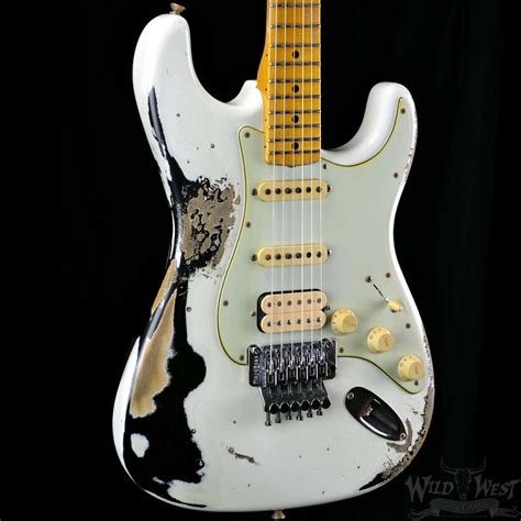Fender 1960 Strat Heavy Relic White Lightning Olympic Whiteblack