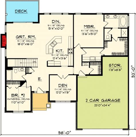 Small House Open Concept Floor Plans Flooring House