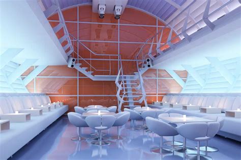 3d Rendering Lounge Bar Chicago Circle One Studioscircle One