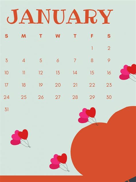 Best 20 Cute January Calendar 2021 Pink Design Floral Wallpaper