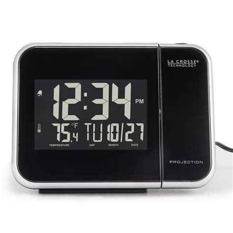 La Crosse Technology 616 1412 Projection Alarm Clock With Indoor