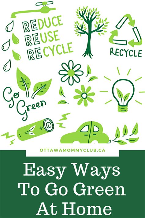 Easy Ways To Go Green At Home Ottawa Mommy Club
