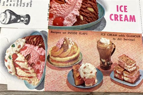Vintage 1960s Ice Cream Pint Box Carton Multi Flavor Stock Etsy Ice